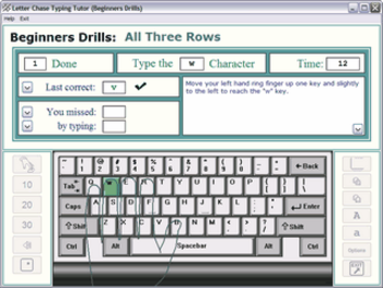Letter Chase Typing Tutor -- Learn the Keyboard screenshot