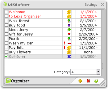Lexa Organizer screenshot