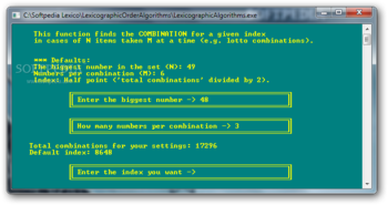 Lexicographic Algorithms screenshot 2