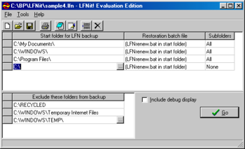 LFNit! screenshot 2