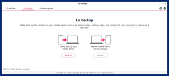 LG Bridge screenshot 2