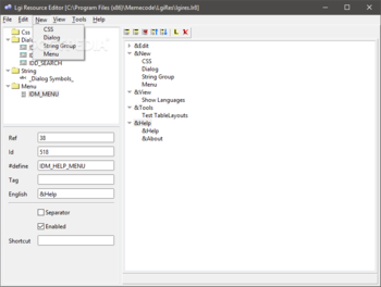 Lgi Resource Editor screenshot 4