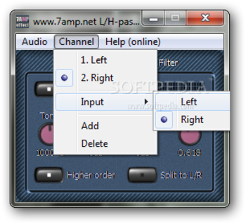 L/H-pass Filter screenshot 2