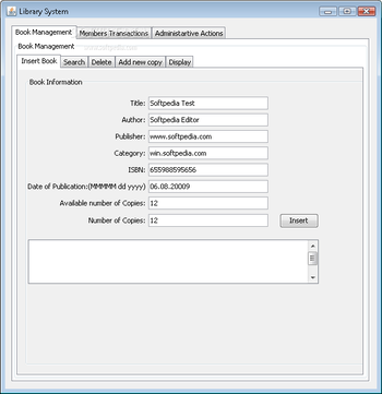Library System screenshot