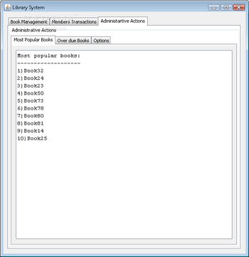 Library System screenshot 3