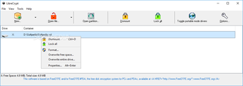 LibreCrypt screenshot