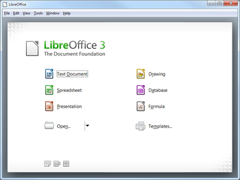 LibreOffice Portable screenshot