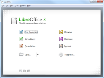 LibreOffice Portable screenshot
