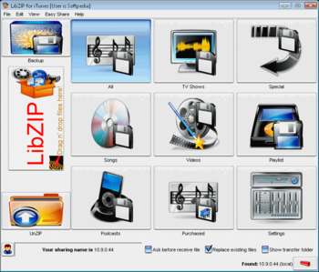 LibZIP screenshot