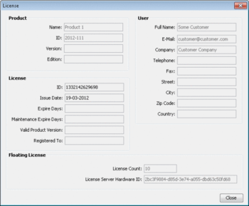 License4J Floating License Server screenshot 2