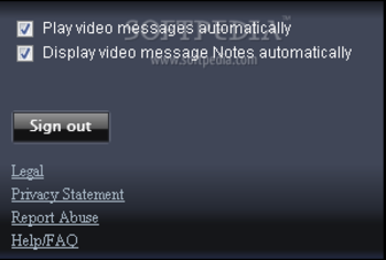 LifeCam Video Messages Gadget screenshot 2