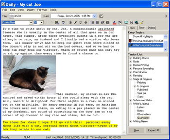 LifeJournal For Writers screenshot 2