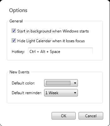 Light Calendar screenshot 2