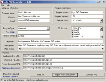 Light PAD Generator screenshot 2