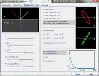 Light polarization and Fresnel laws screenshot 3