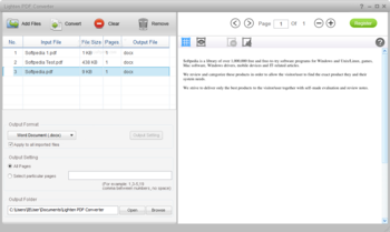 Lighten PDF Converter screenshot