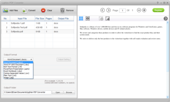 Lighten PDF Converter screenshot 2