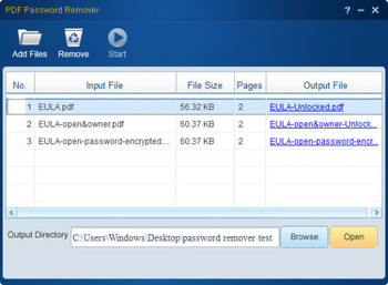 Lighten PDF Password Remover screenshot