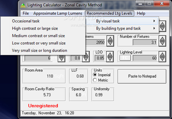 Lighting Level Calculator screenshot 3