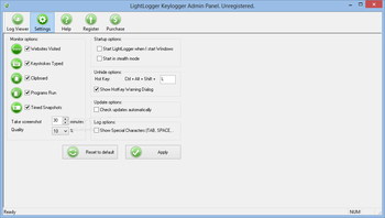 LightLogger Keylogger screenshot 2