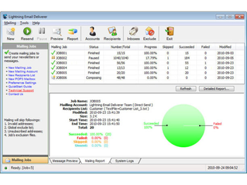 Lightning Email Deliverer screenshot