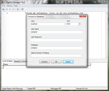 Lightning PL/pgSQL Debugger Client screenshot
