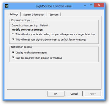 LightScribe System Software screenshot