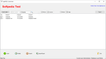 LightSQL Customizer screenshot