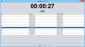 LightStopWatch screenshot