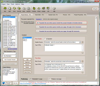 Likno Web Accordion Builder screenshot