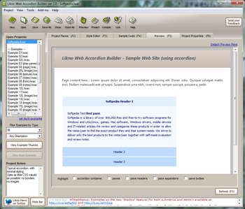 Likno Web Accordion Builder screenshot 3