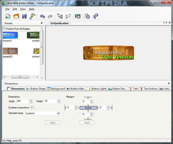 Likno Web Button Maker screenshot