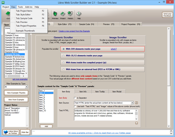 Likno Web Scroller Builder screenshot 3