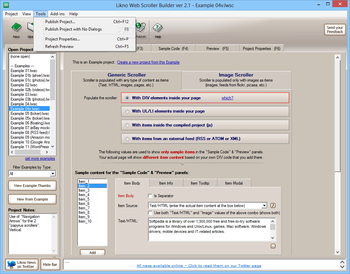 Likno Web Scroller Builder screenshot 4