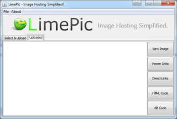 LimePic Desktop Uploader screenshot