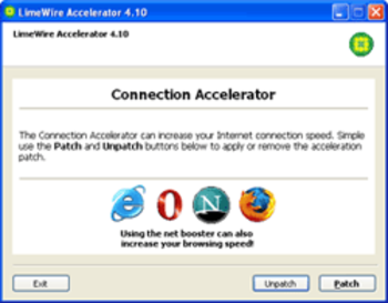 LimeWire Accelerator screenshot 2