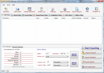 Line Count Manager screenshot