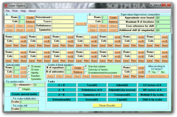 Linear Algebra screenshot