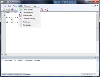 Linear Program Solver screenshot 2