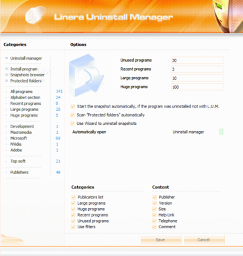 Linera Uninstall Manager Pro screenshot 3