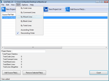 LineTally screenshot 2