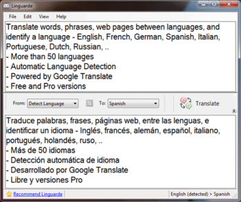 Linguarde screenshot