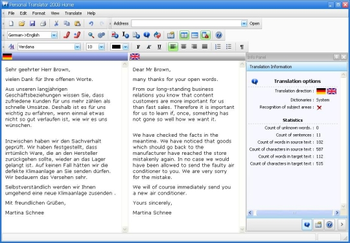Linguatec Personal Translator German-English screenshot
