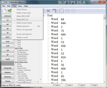 Linguistic Tree Constructor screenshot 3