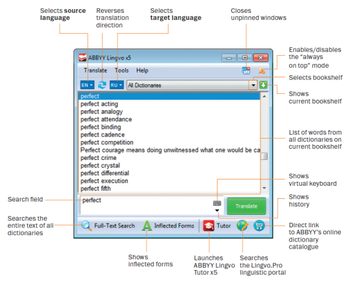Lingvo x5 20 Languages Dictionary screenshot