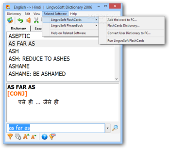 LingvoSoft Dictionary 2006 English - Hindi screenshot 5