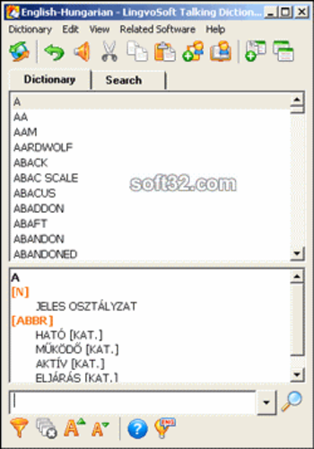 LingvoSoft Dictionary 2009 English <-> Hungarian screenshot