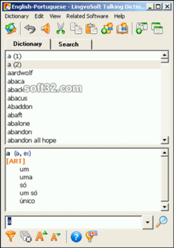 LingvoSoft Dictionary 2009 English <-> Portuguese screenshot