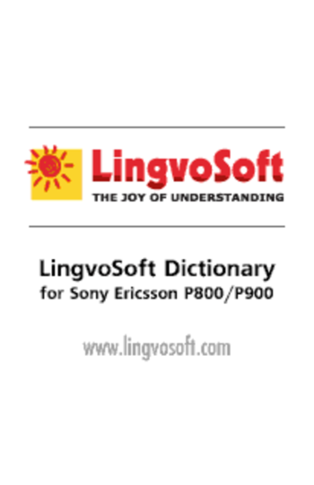 LingvoSoft Dictionary English <-> German for Sony Ericsson P800/P900 screenshot 2