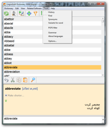 LingvoSoft Dictionary English - Persian (Farsi) screenshot 3